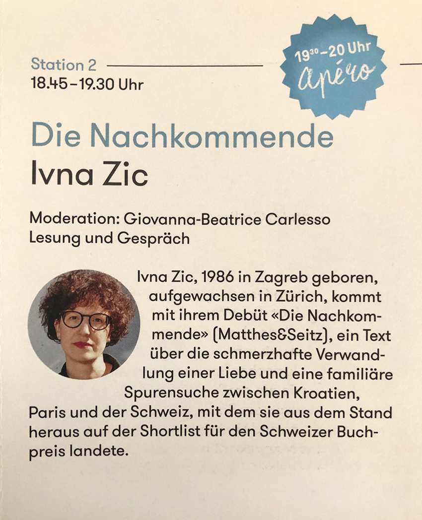 Ivna Zic im Literaturhaus Stuttgart