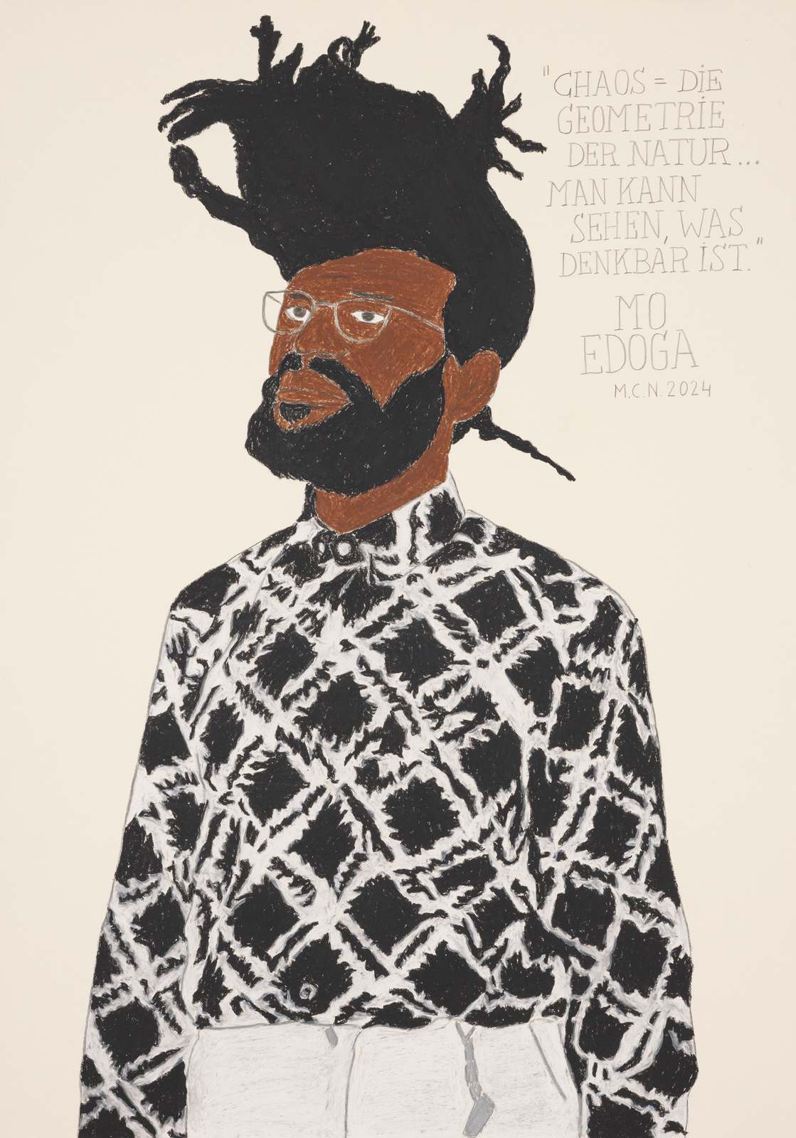 Marcus Neufangers Porträt von Mo Edoga, 2024